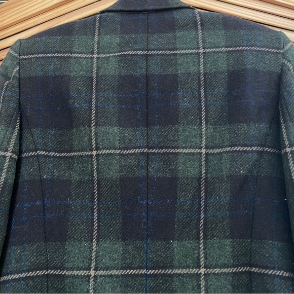Lauren Ralph Lauren Wool Green Plaid Blazer - Picture 6 of 8